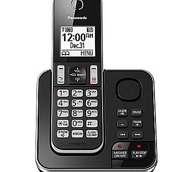 Panasonic KXTGD390B 1 handset Cordless phone with answering system For Discount