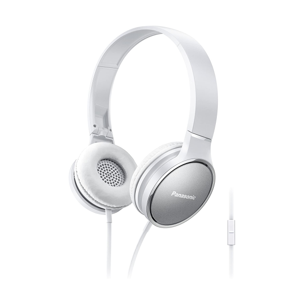 Panasonic Premium Sound On Ear Stereo Headphones RP-HF300M with Integrated Mic and Controller  - White Online Hot Sale