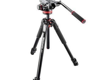 Manfrotto MT055XPRO3 Aluminum Tripod with MVH502AH Video Head For Sale