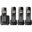 Panasonic KXTGC384B 4 handset Cordless phone Fashion