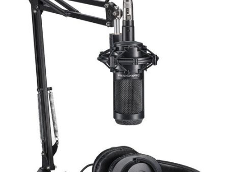 Audio-Technica AT2035 Studio Microphone Pack with ATH-M20x and Boom Arm Online