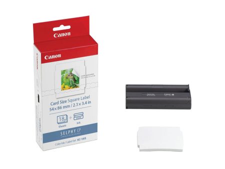 Canon KC-18IS Card Size Square Label Ink and Paper Pack (2.1 x 3.4 , 18 Sheets) Fashion