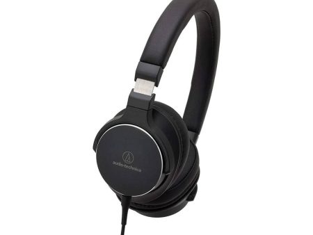 Audio-Technica ATH-SR5BK On-Ear High-Resolution Audio Headphones Supply