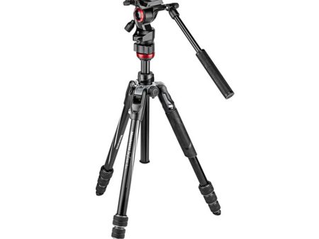 Manfrotto MVKBFRT Live Aluminum Video Tripod Kit with Twist Leg Locks Online Sale