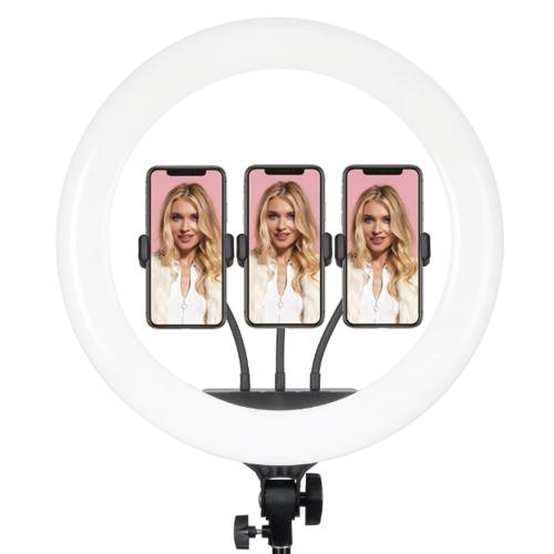 Mobifoto MOBIRL18 - 18 Inch Bi-Colour LED Ring Light Vlog Kit For Discount