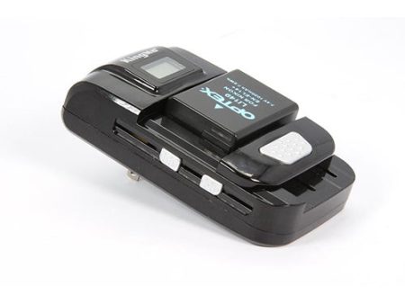 Optex LI7000  Universal Camera Battery Charger With Flip Plug & Lcd Display For Sale