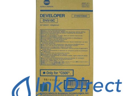 Genuine Konica Minolta 0202  DV-510C DV510C Developer   Starter Cyan BizHub Pro C500 For Discount